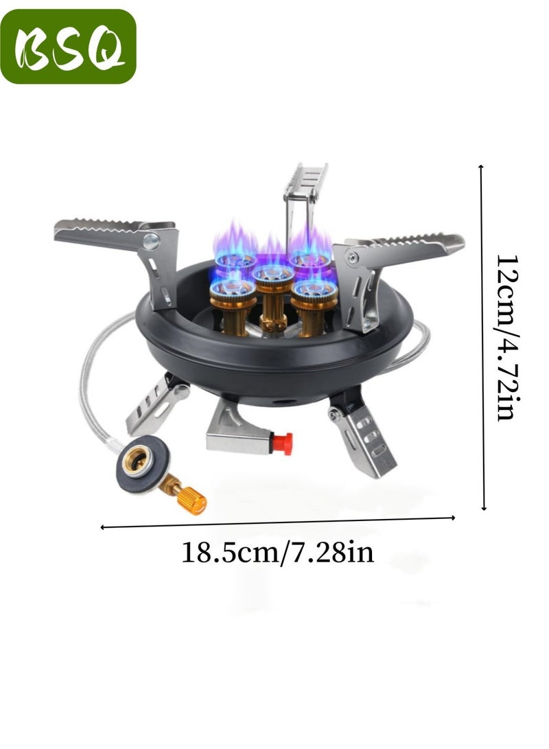 BSQ Portable Camping Stove | Backpack Stove | Portable Camping Stove | 16,000W Foldable Windproof Stove | With Carrying Bag - Image 4
